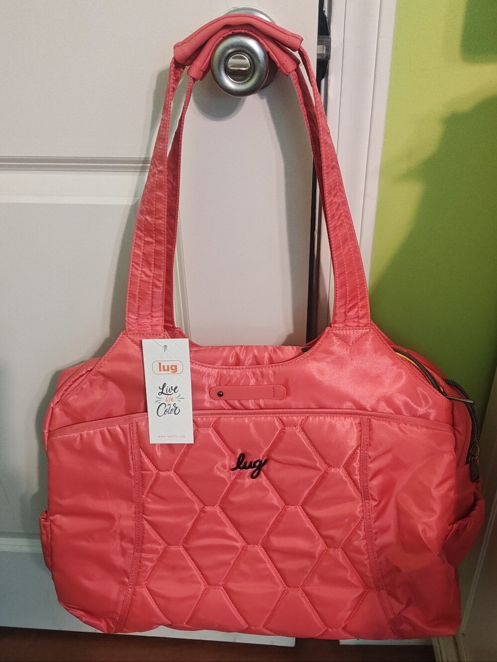 NWT lug Pontoon Watermelon with Popsicle Pink Lining